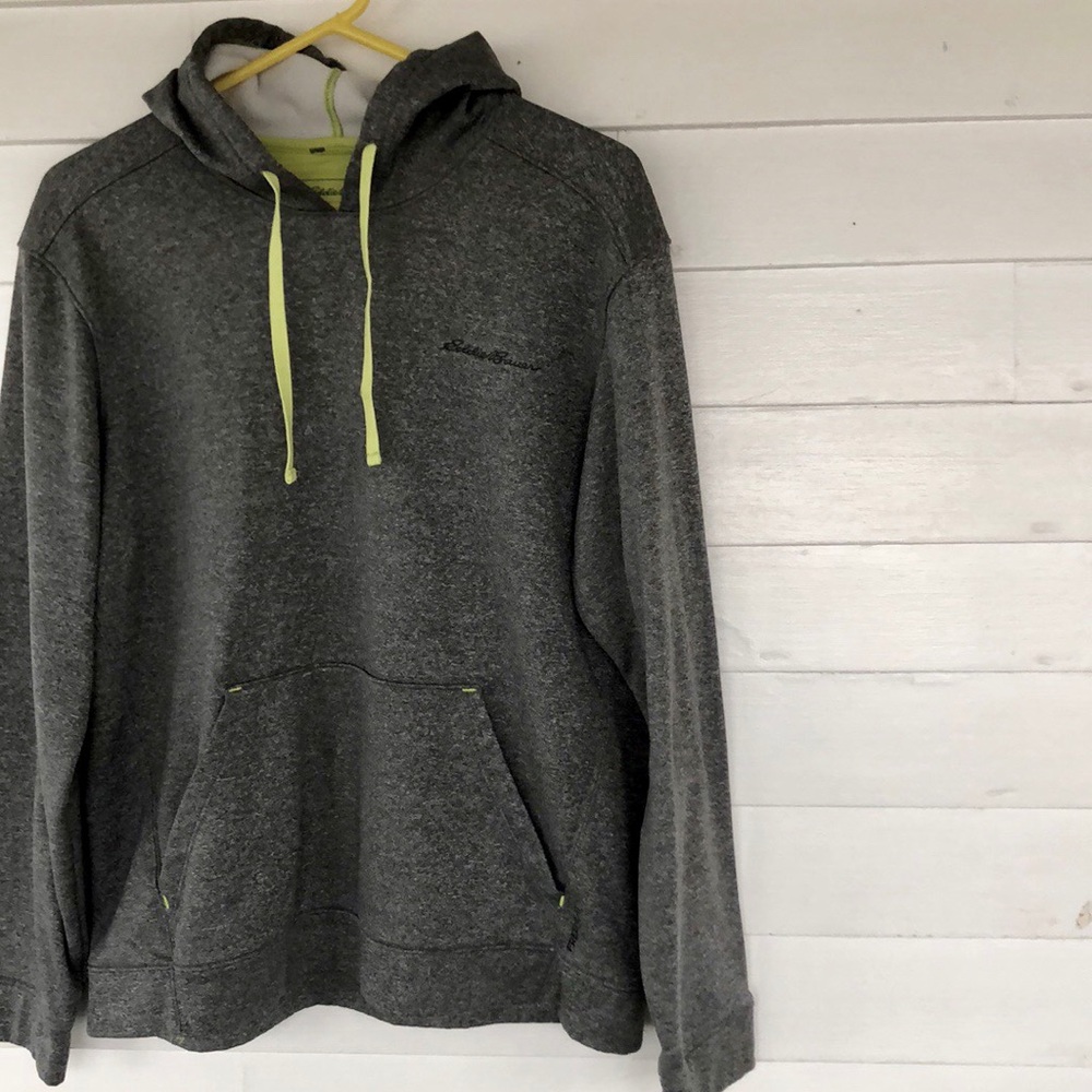 Eddie Bauer Gray Hoodie Sweatshirt